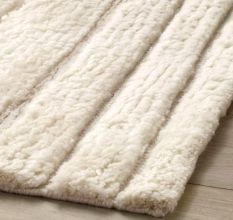 Moroccon Wool Rugs Handmade Knotted White